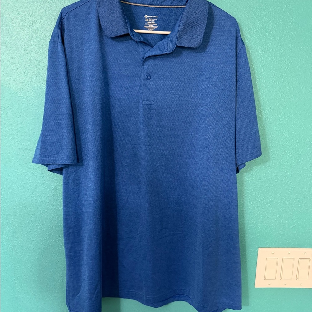 Men's Performance Polo in Royal Blue
